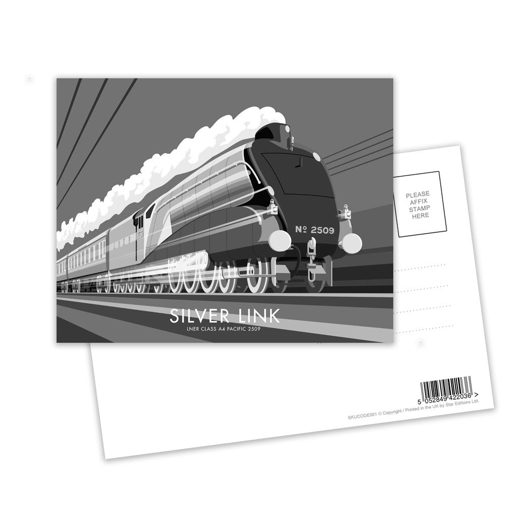 Silver Link Postcard Pack of 8