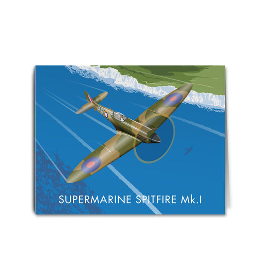 Supermarine Spitfire Greeting Card 7x5