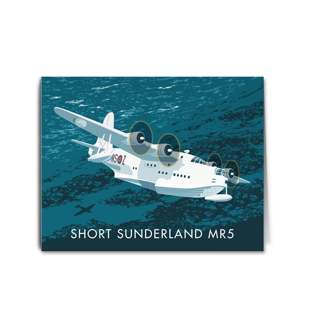 Short Sunderland Greeting Card 7x5
