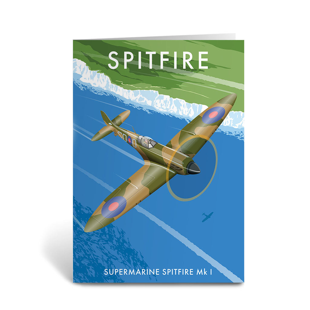 Spitfire, Supermarine Spitfire Mk 1 Greeting Card 7x5