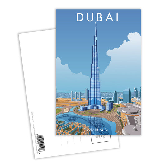 Dubai, Burj Khalifa Postcard Pack of 8