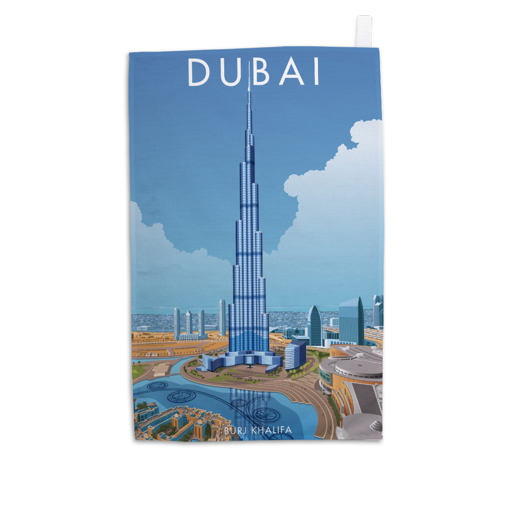 Dubai, Burj Khalifa Tea Towel