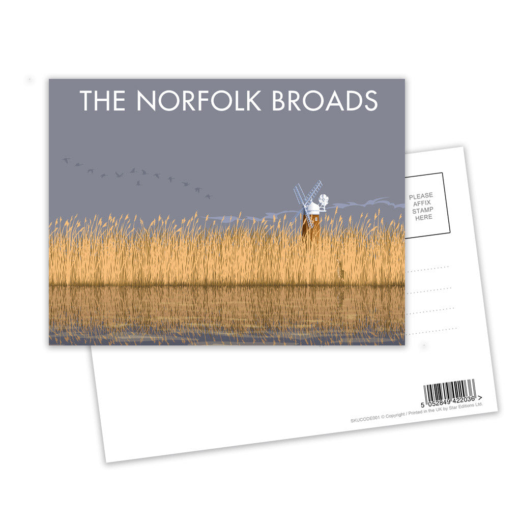 The Norfolk Broads Postcard Pack of 8
