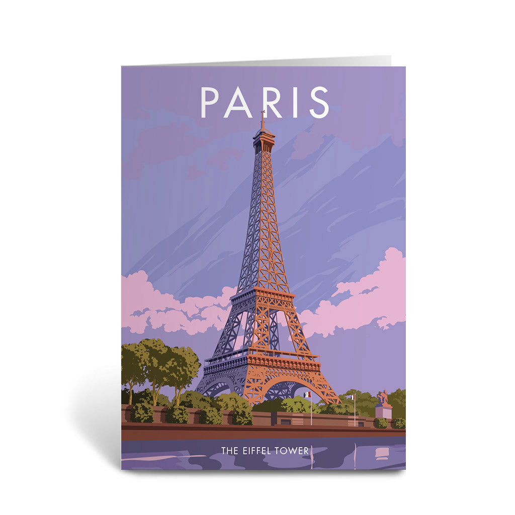Paris, The Eiffel Tower Greeting Card 7x5