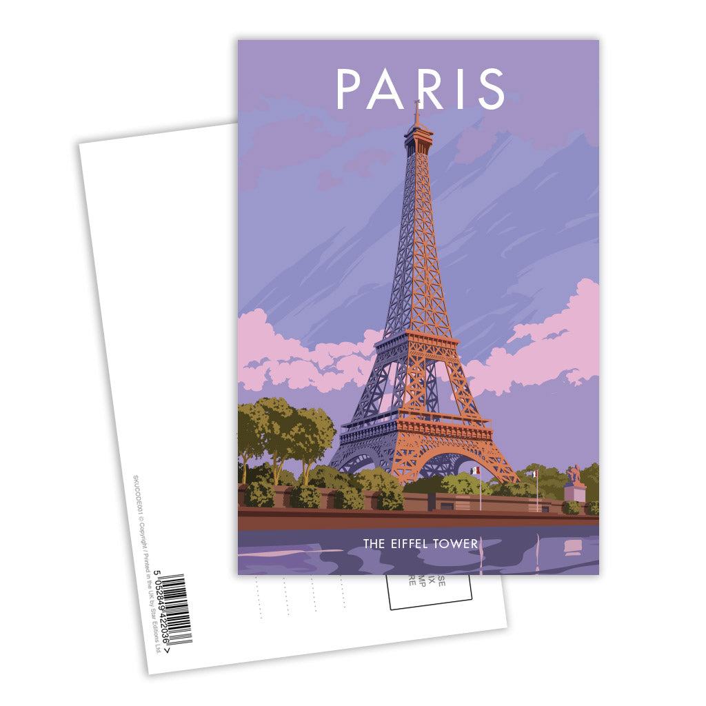 Paris, The Eiffel Tower Postcard Pack of 8