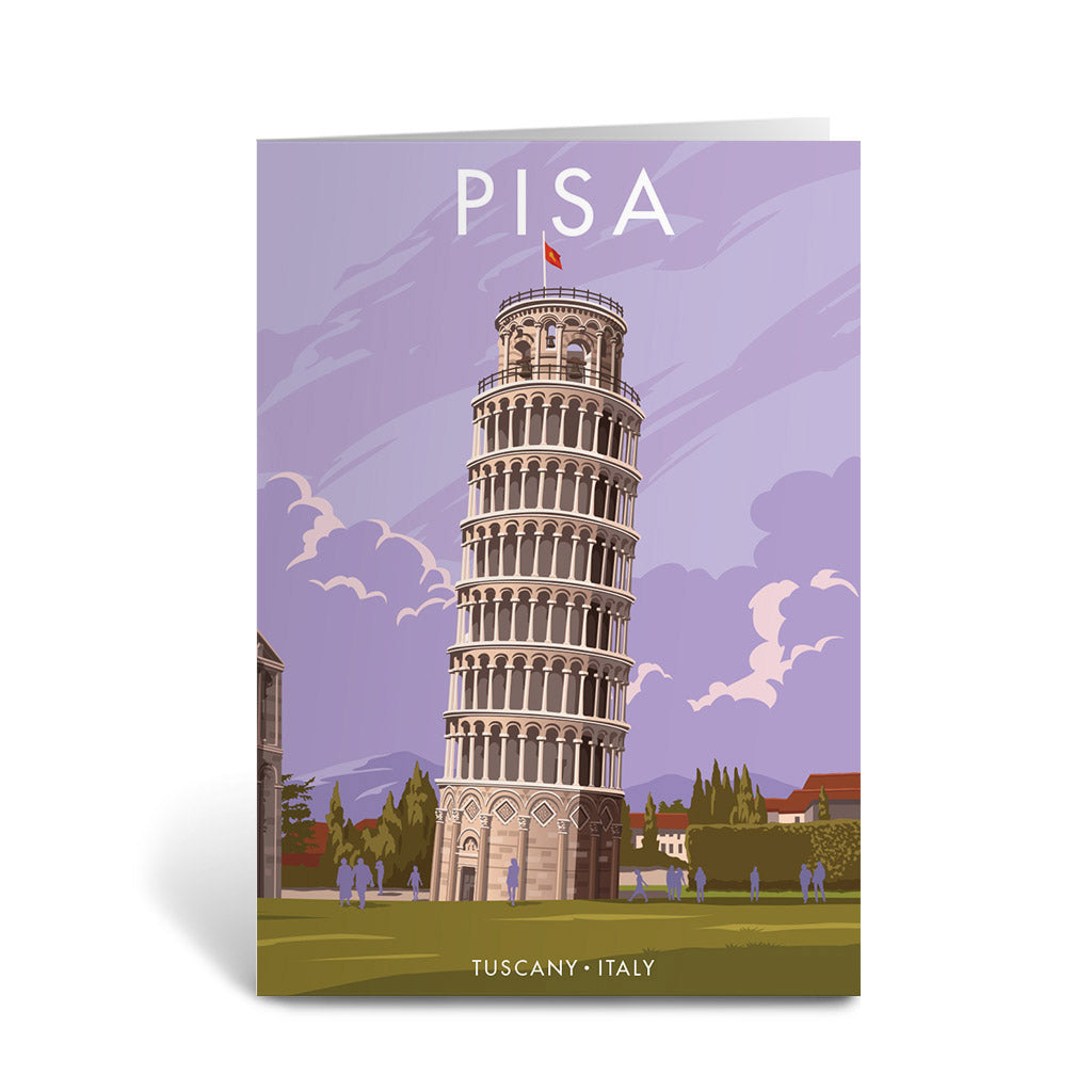 The Leaning Tower of Pisa Greeting Card 7x5