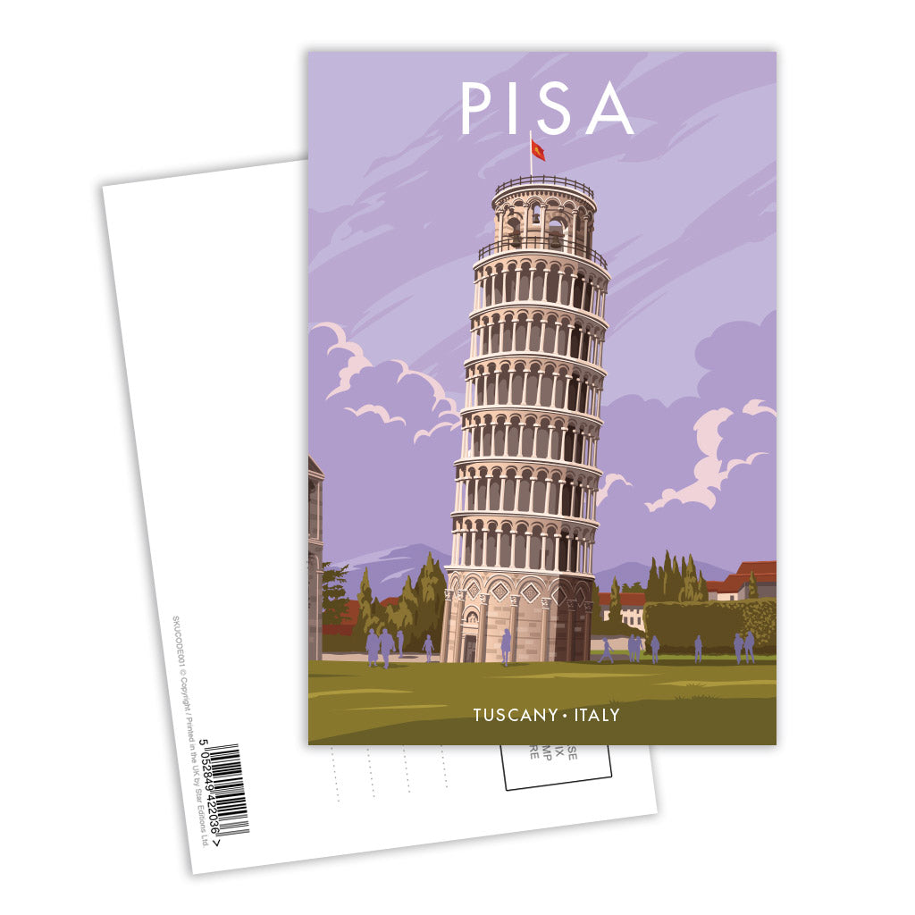 The Leaning Tower of Pisa Postcard Pack of 8