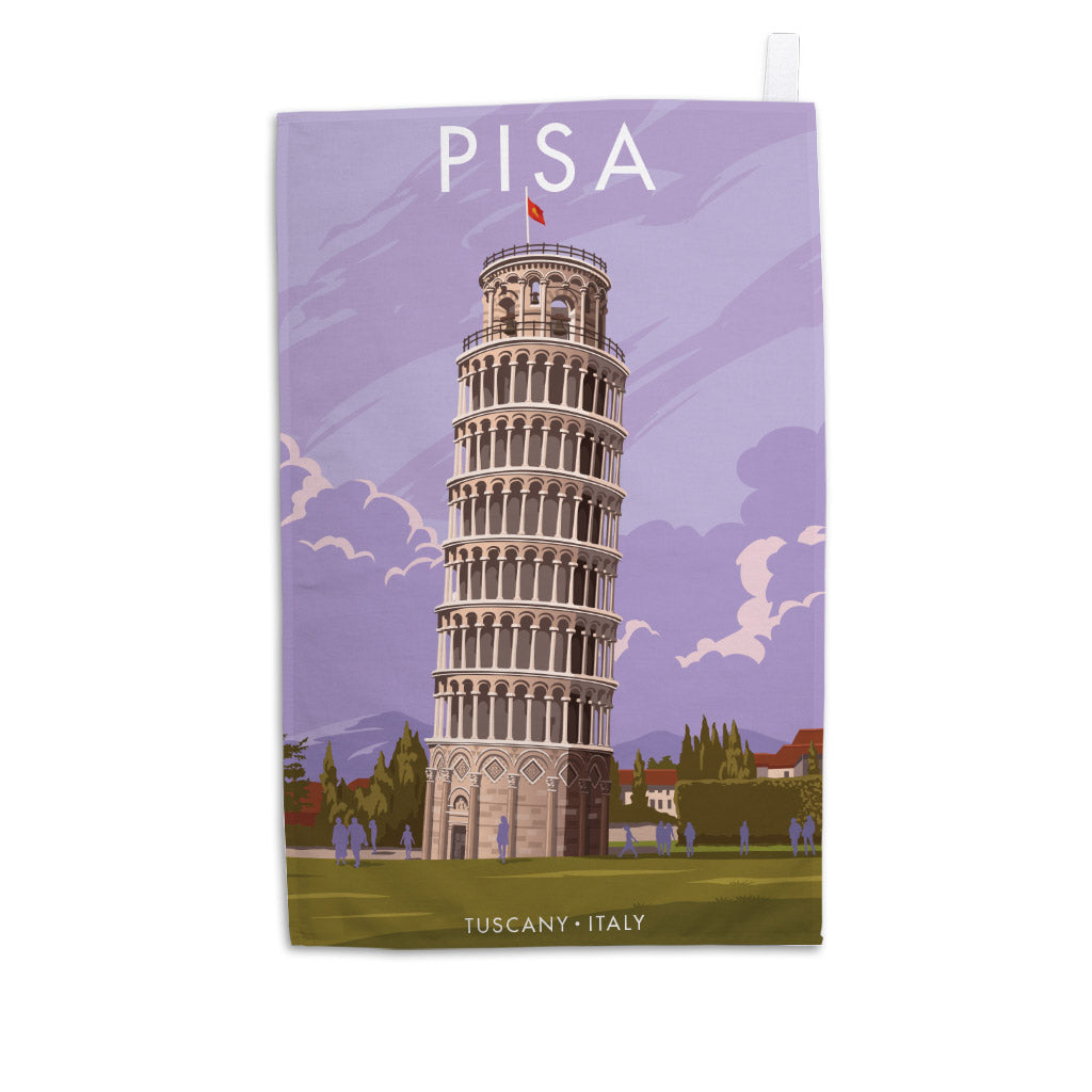 The Leaning Tower of Pisa Tea Towel
