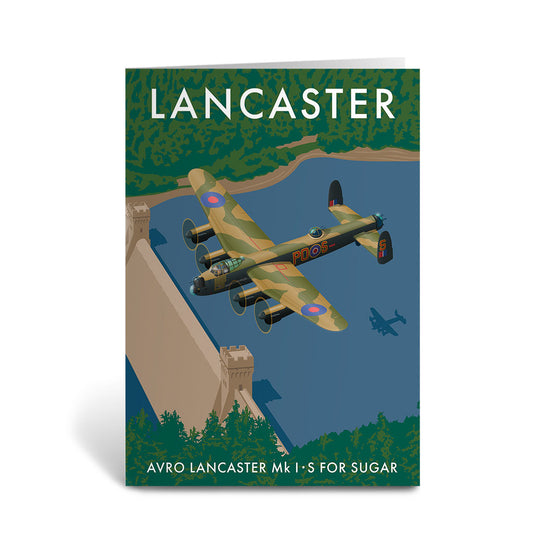 Lancaster, Avro Lancaster Mk 1 - S For Sugar Greeting Card 7x5