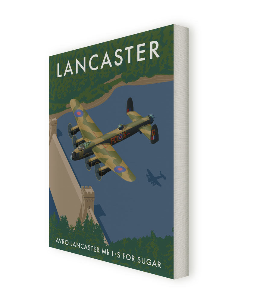 Lancaster, Avro Lancaster Mk 1 - S For Sugar Canvas