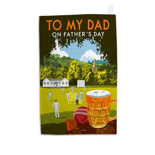Happy Fathers Day Tea Towel