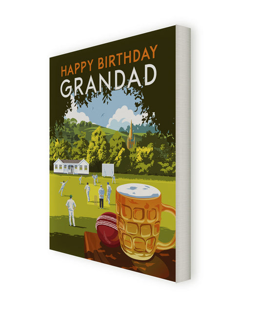 Happy Birthday Grandad Canvas