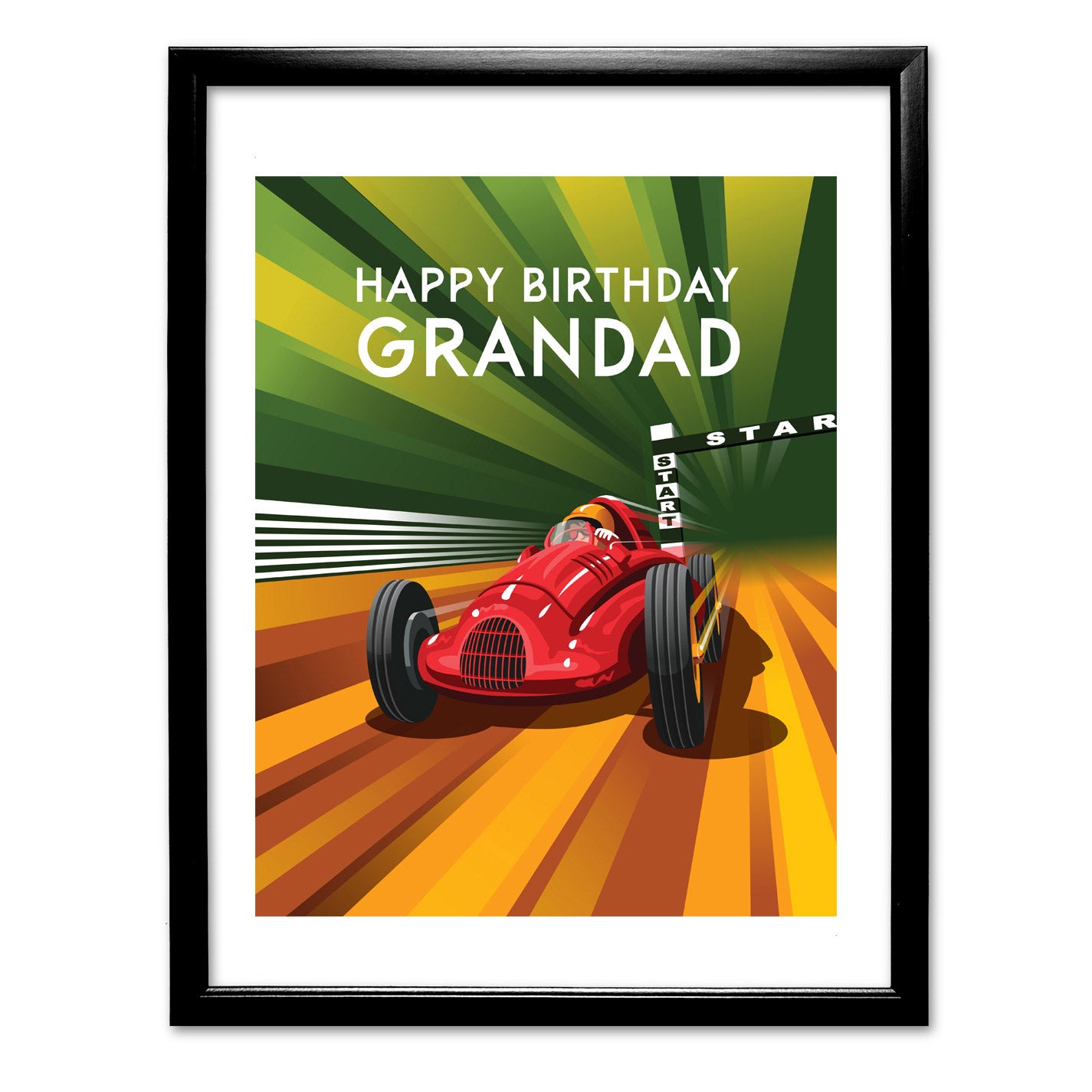 Happy Birthday Grandad Art Print