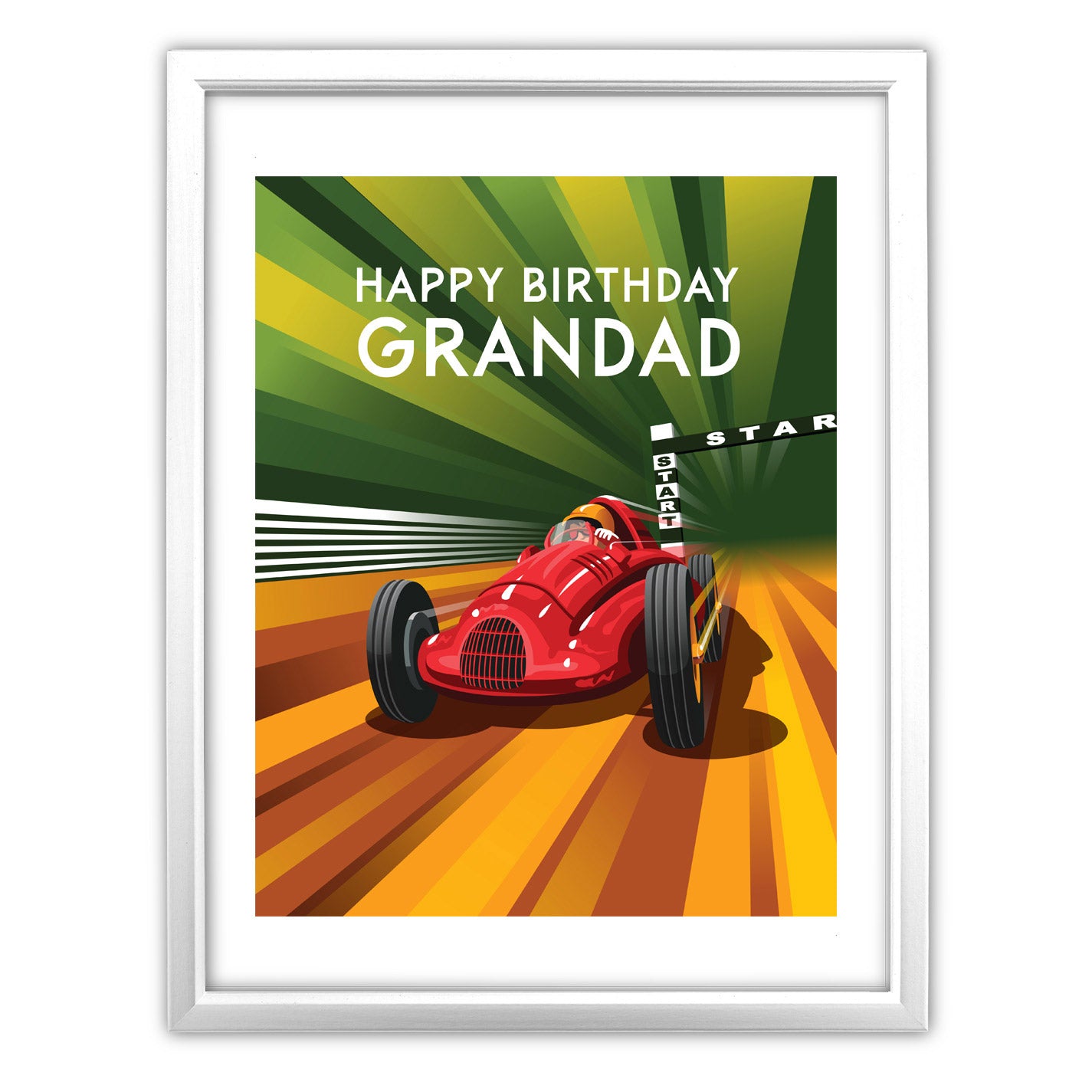 Happy Birthday Grandad Art Print