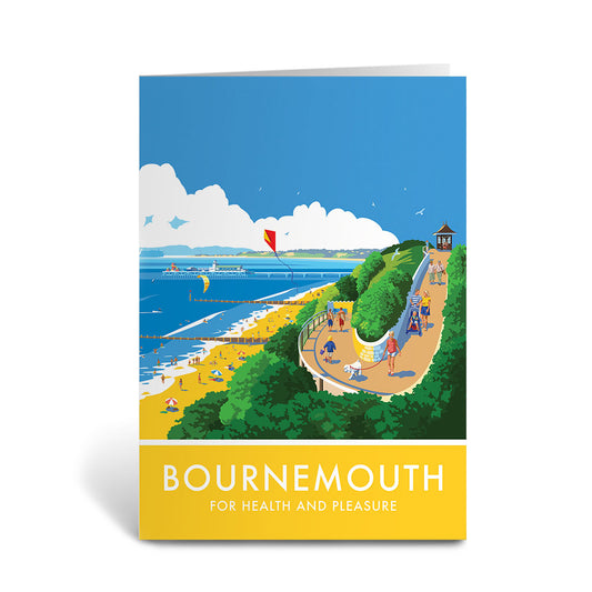 Bournemouth, For Health and Pleasure Greeting Card 7x5