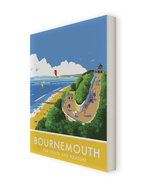Bournemouth, For Health and Pleasure Canvas