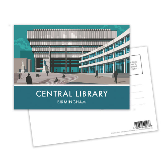 Central Library Postcard Pack of 8