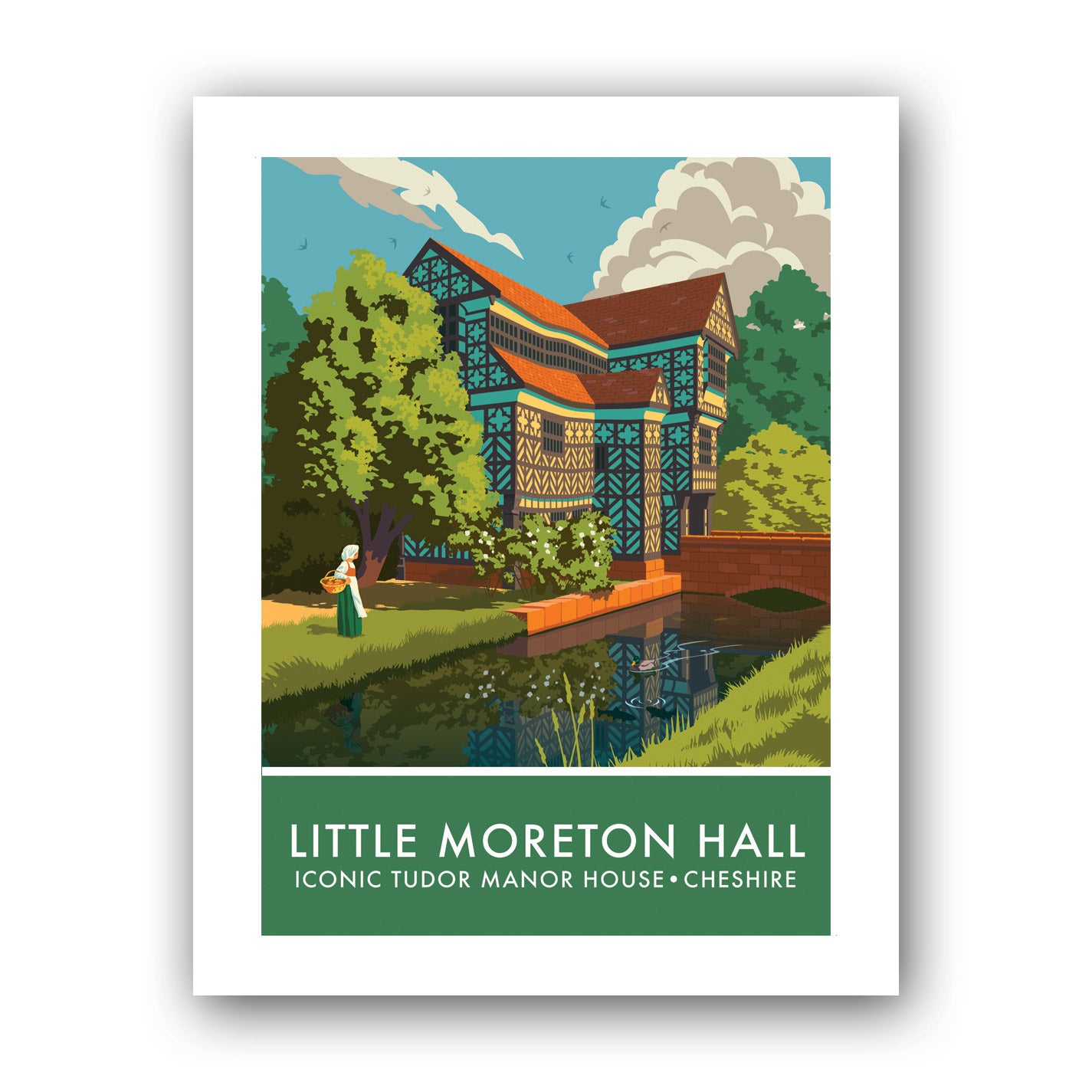 Little Moreton Hall Art Print