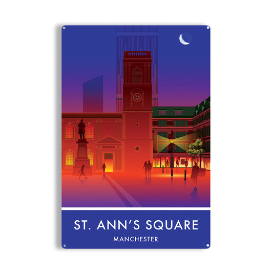 St Ann's Square, Manchester Metal Sign