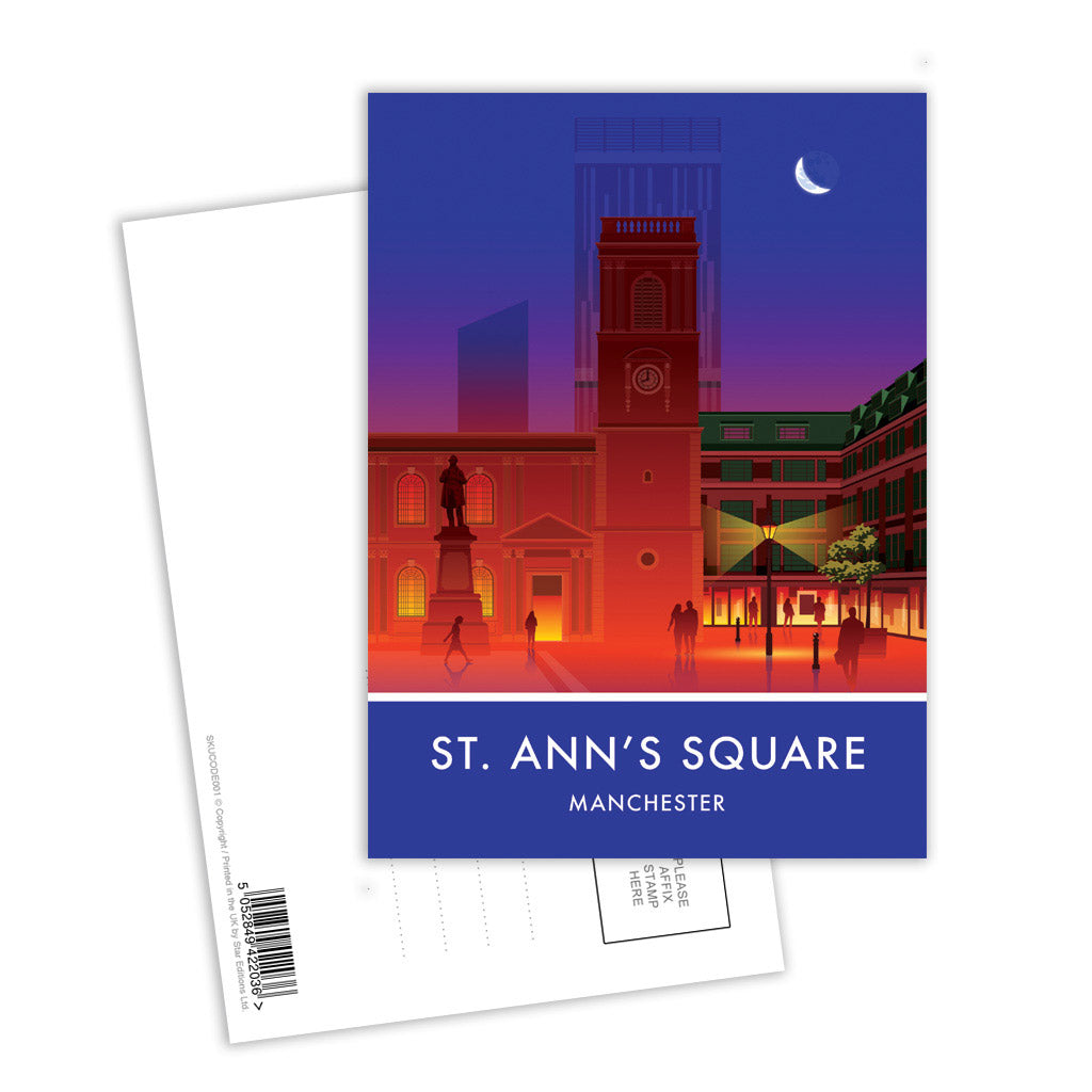 St Ann's Square, Manchester Postcard Pack of 8
