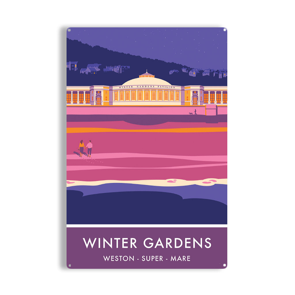 Winter Gardens, Weston Metal Sign