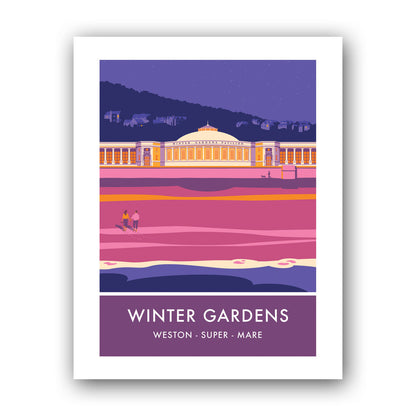 Winter Gardens, Weston Art Print
