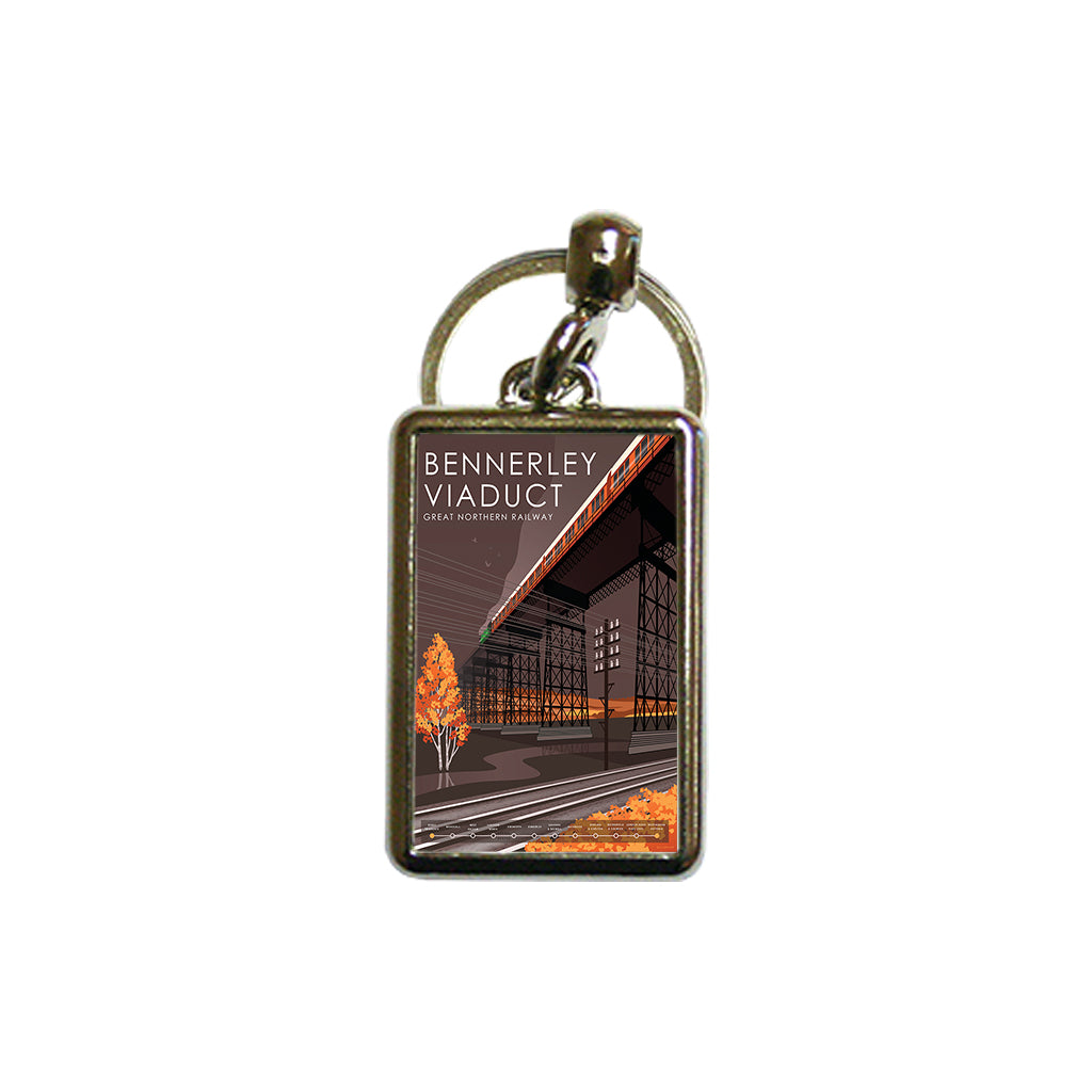 Bennerley Viaduct, GNR Metal Keyring