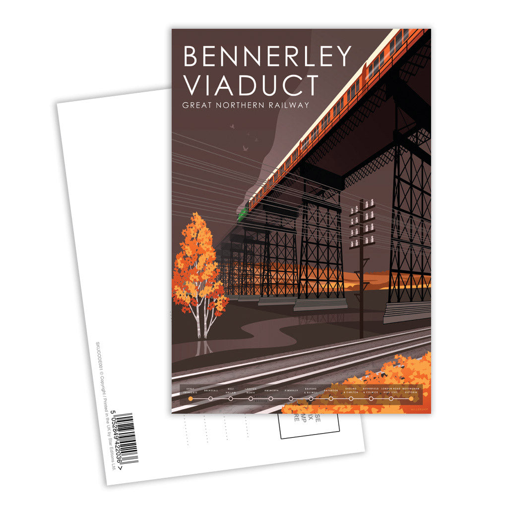 Bennerley Viaduct, GNR Postcard Pack of 8
