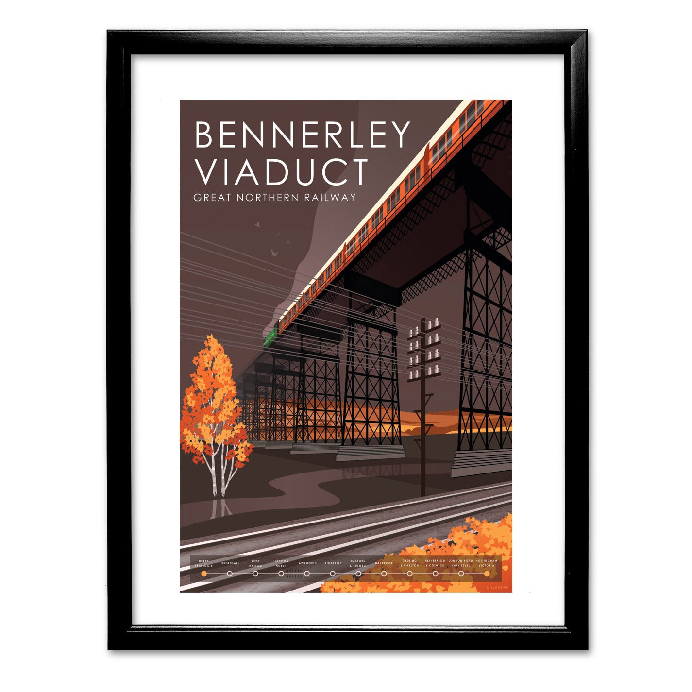 Bennerley Viaduct, GNR Art Print