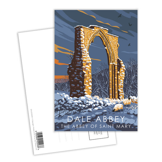 Dale Abbey, Saint Mary's Abbey Postcard Pack of 8