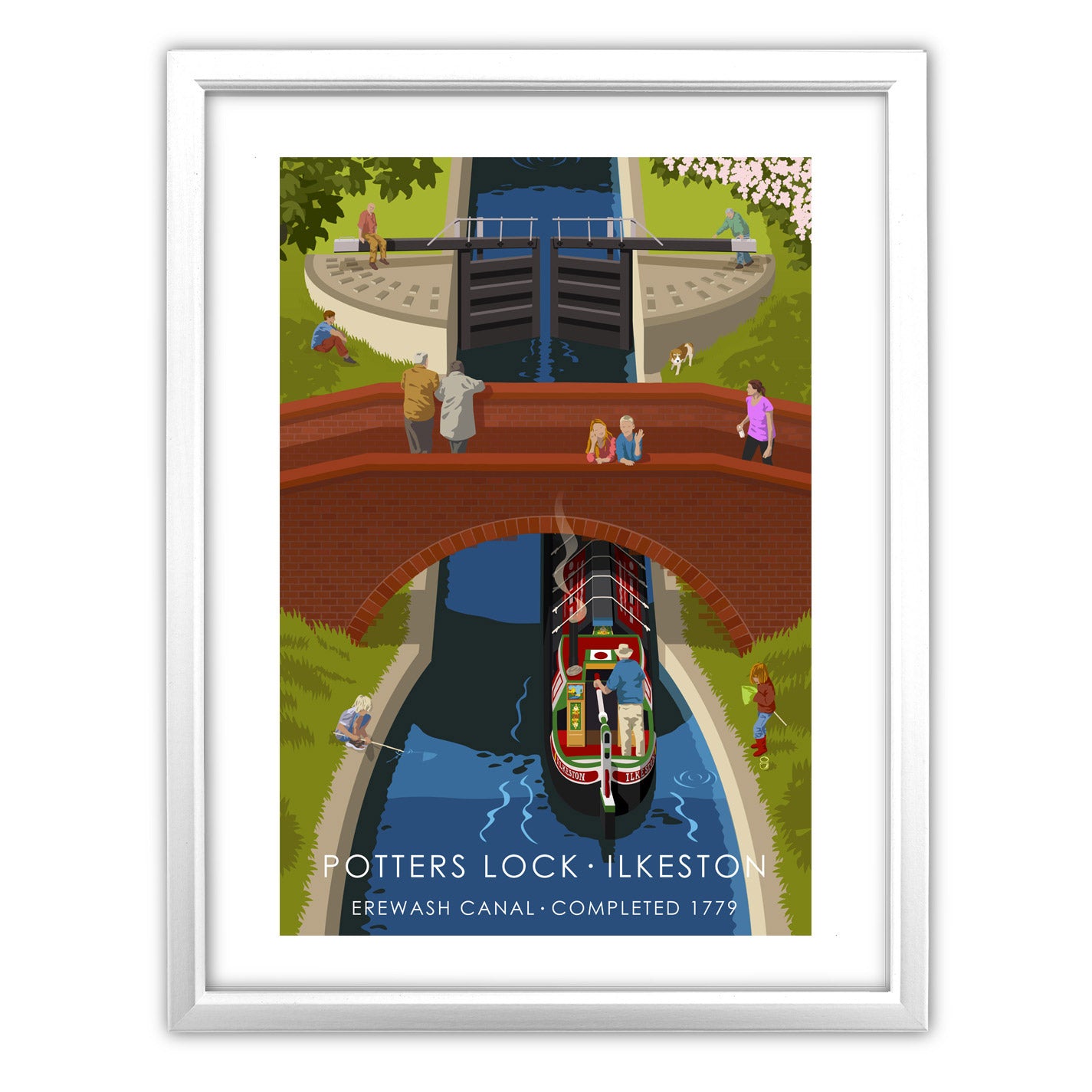 Potters Lock, Ilkeston Art Print