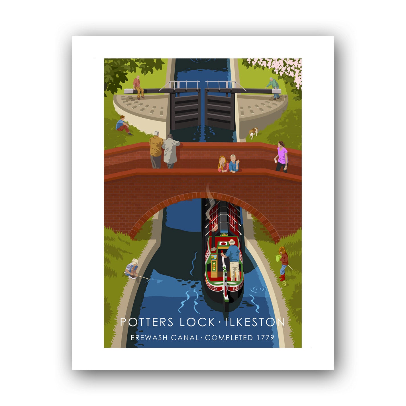 Potters Lock, Ilkeston Art Print