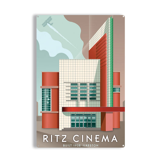 Ritz Cinema, Ilkeston Metal Sign