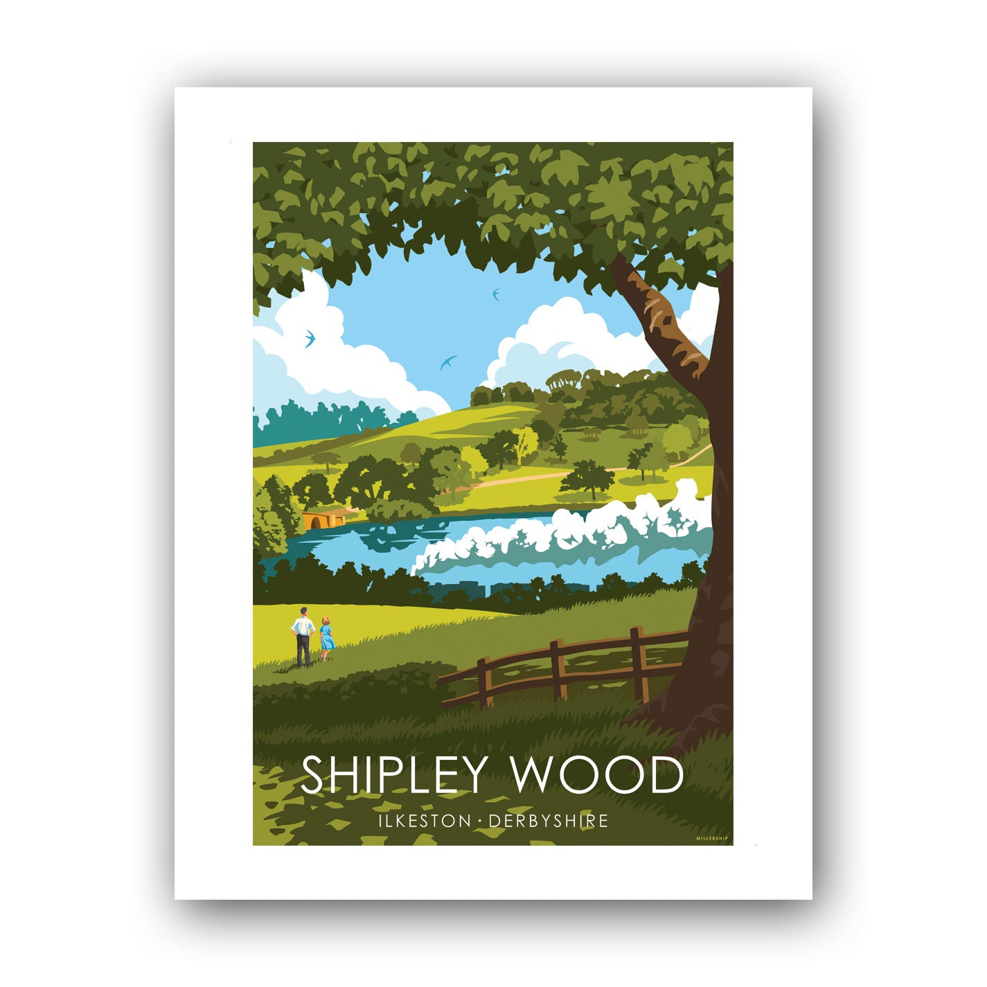 Shipley Wood, Ilkeston Art Print