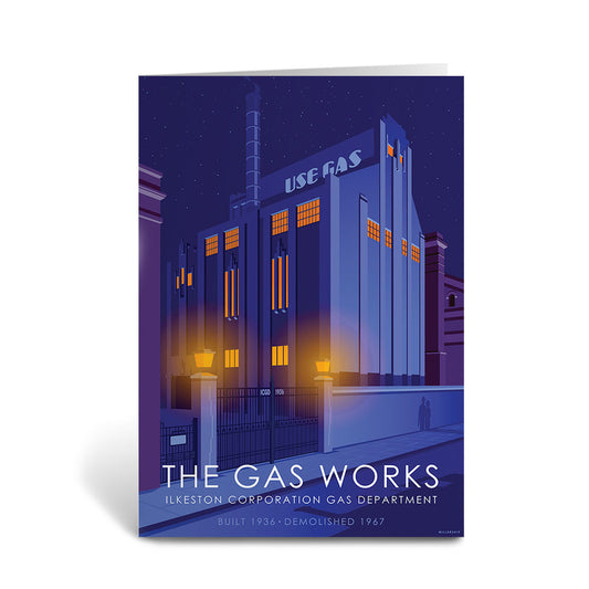 The Gas Works Ilkeston Greeting Card 7x5