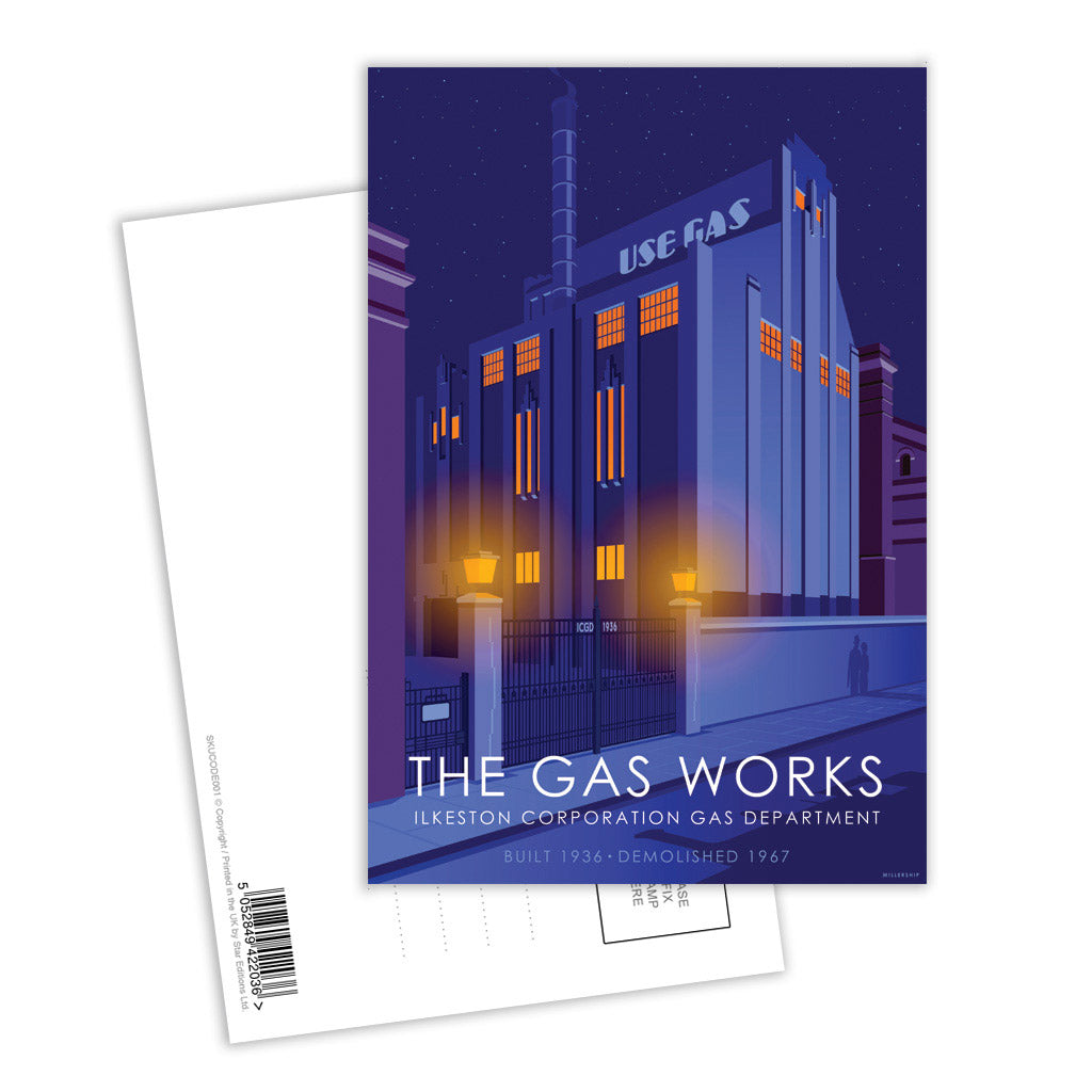 The Gas Works Ilkeston Postcard Pack of 8