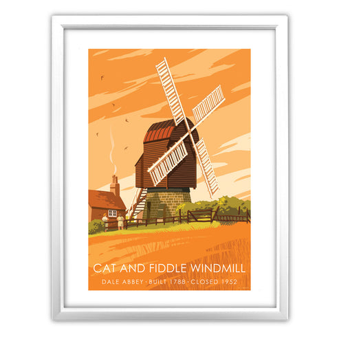 Cat And Fiddle Windmill Art Print