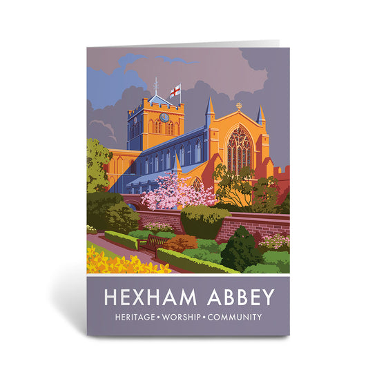 Hexham Abbey Greeting Card 7x5