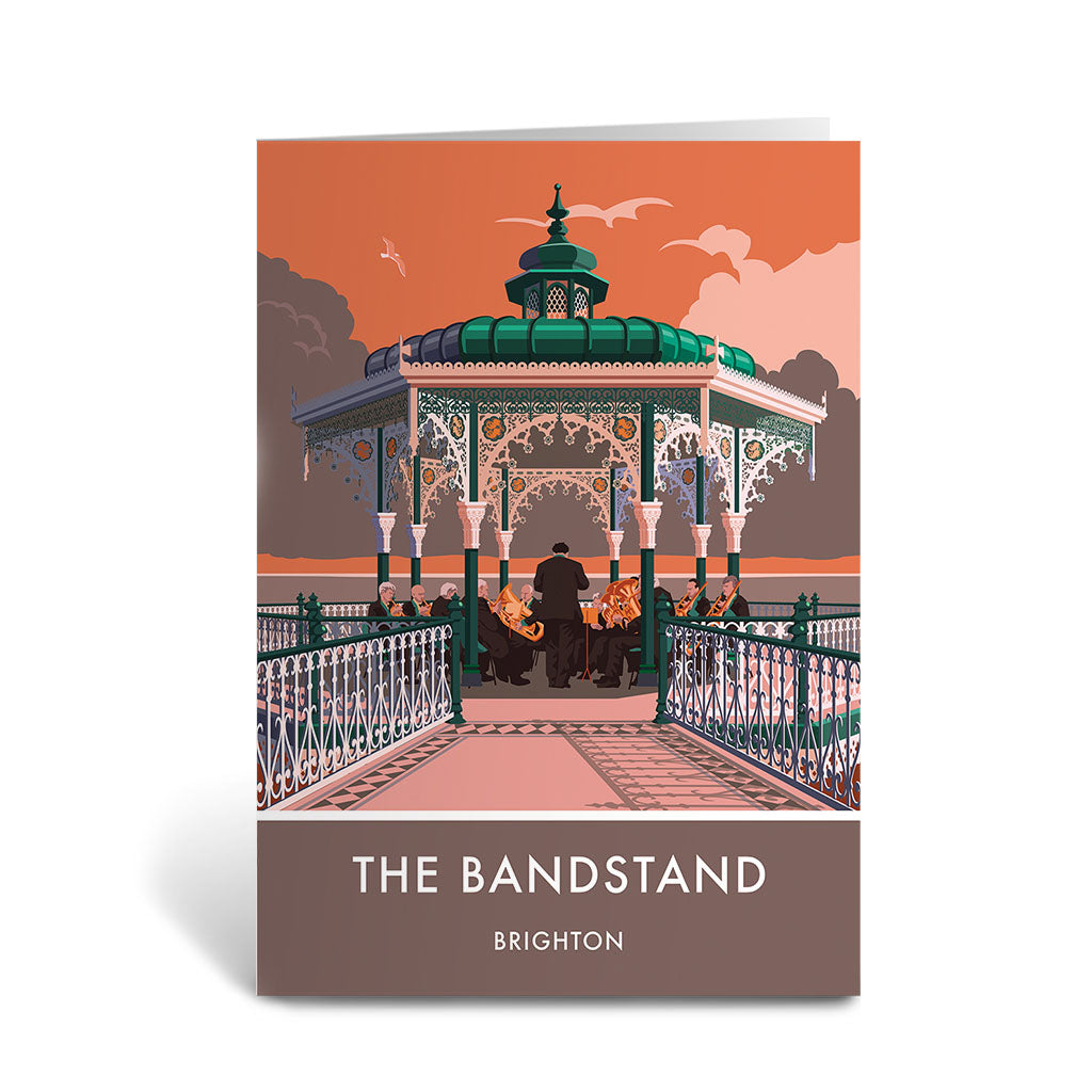 The Bandstand, Brighton Greeting Card 7x5