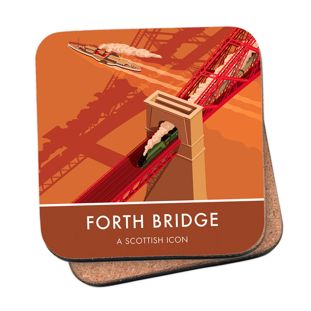 Forth Bridge Coaster Stephen Millership The Art Of Travel 9153