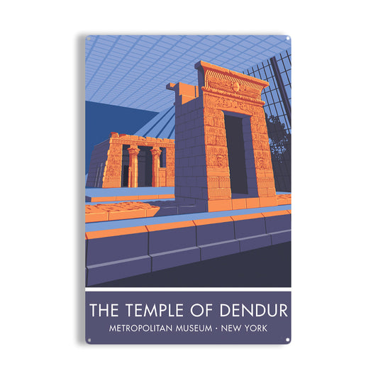 The Temple of Dendur Metal Sign