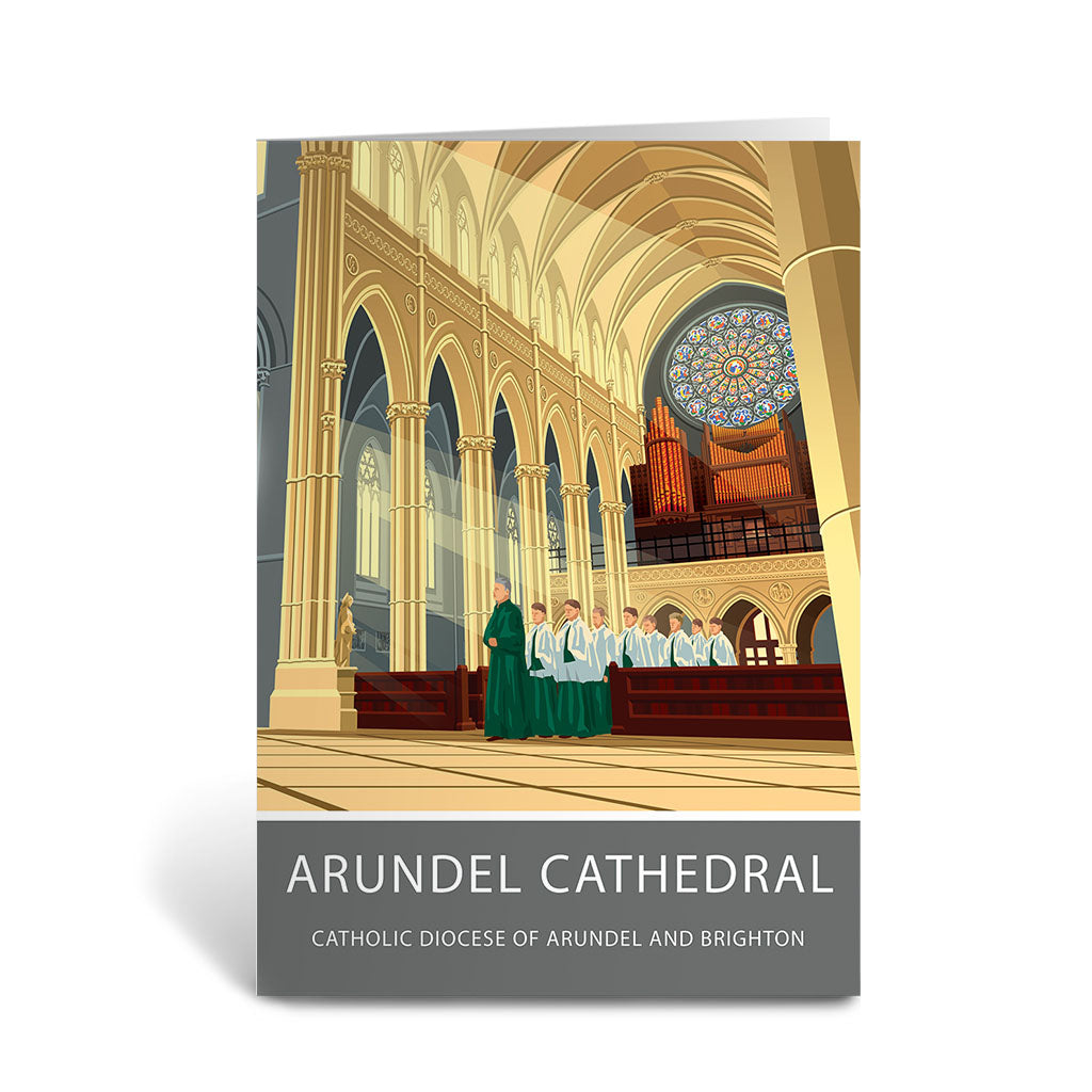 Arundel Cathedral Greeting Card 7x5