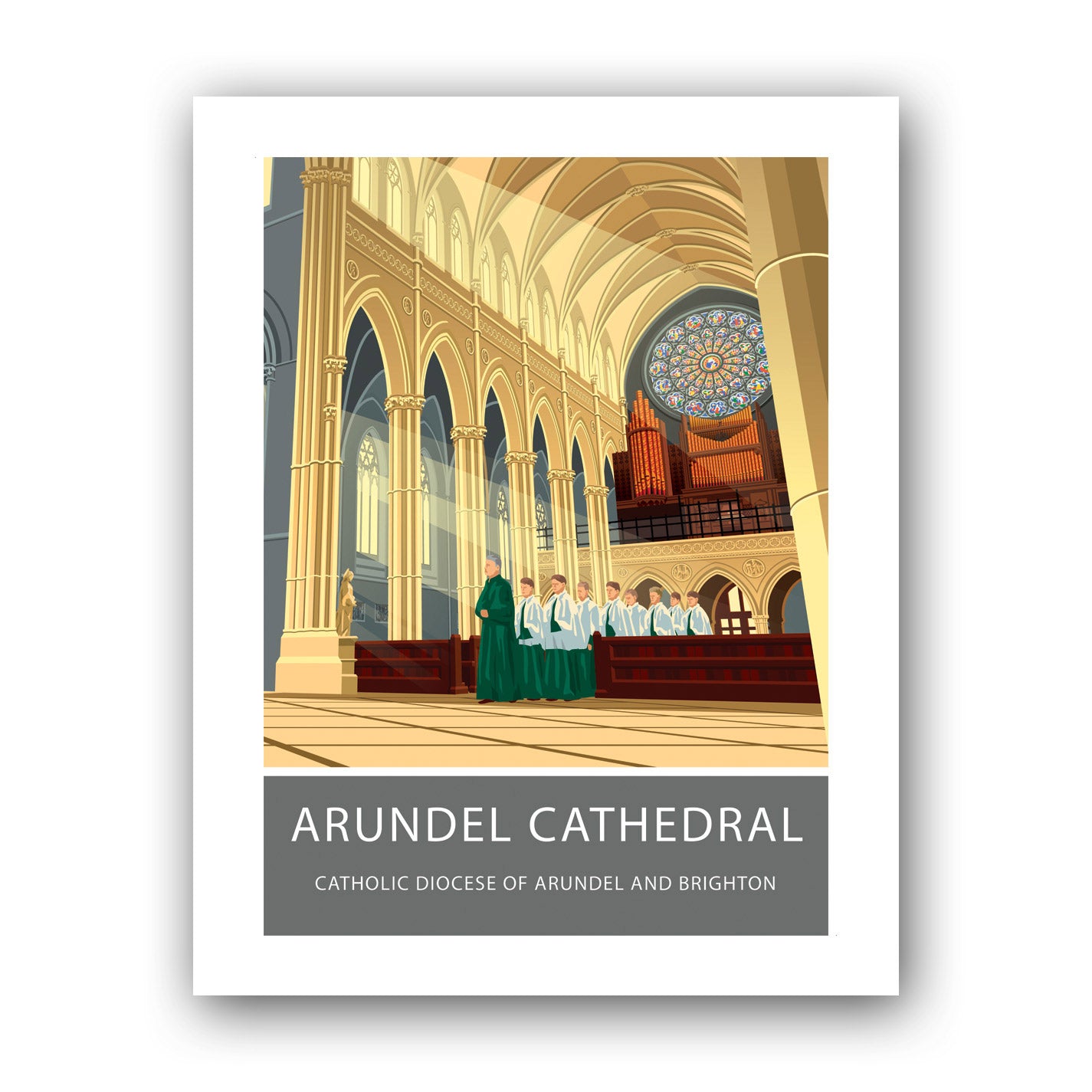 Arundel Cathedral Art Print