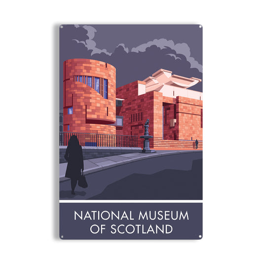 National Museum of Scotland Metal Sign