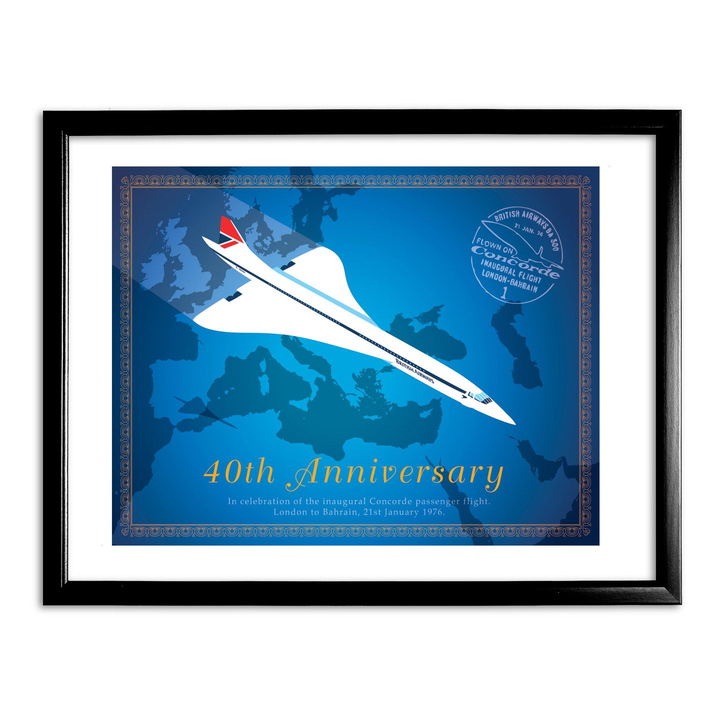 Concorde 40th Anniversary Art Print