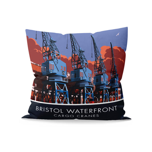 Bristol, Waterfront Cranes Cushion