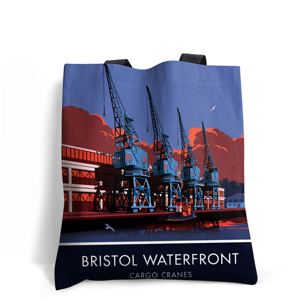Bristol, Waterfront Cranes Premium Tote Bag