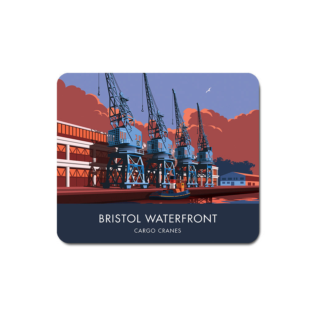 Bristol, Waterfront Cranes Mouse Mat