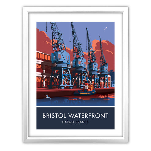 Bristol, Waterfront Cranes Art Print