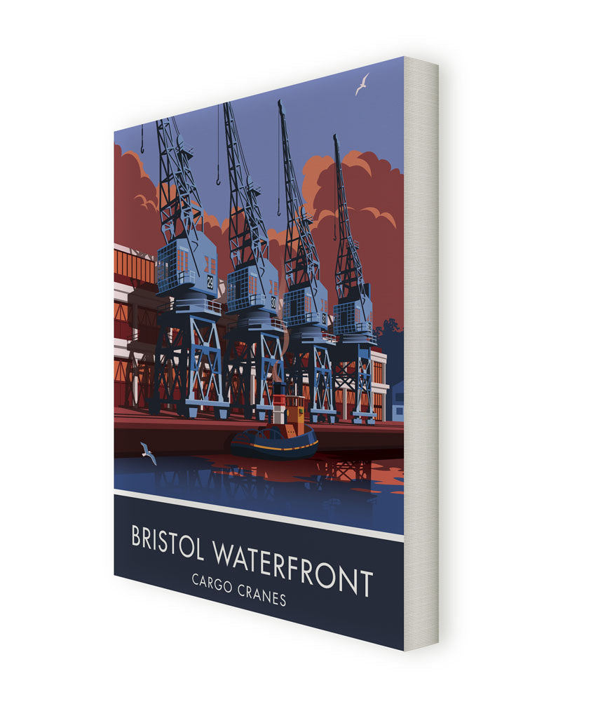 Bristol, Waterfront Cranes Canvas